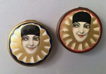 Tokalon – (années 1920) 2 poudriers en laiton...
