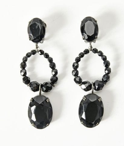 ARMANI, paire de clips d’oreilles pendants...