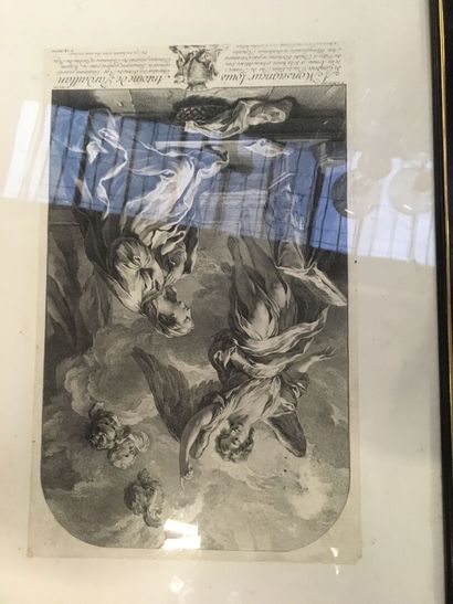 Ensemble de 6 gravures religieuses XIXe