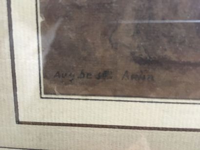 Augustin de SAINT-AUBIN, scène de cour, XVIIIe...