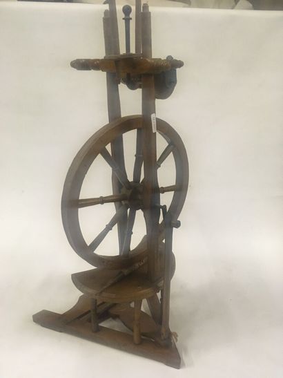 Rouet ancien, XIXe, bon état, complet