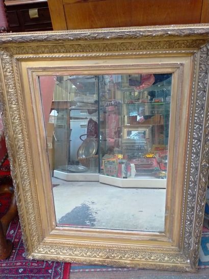 Miroir second empire dorure XIXe H : 76 x...