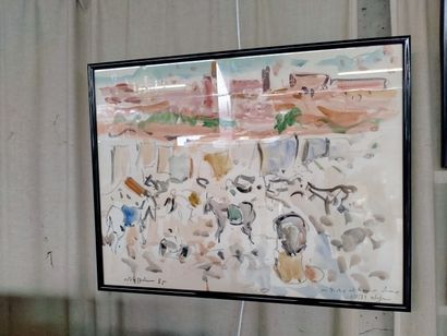 RAFFIN, Le marché aux ânes, au Maroc 1985,...