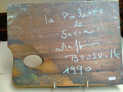 SAVIN, palette de couleur offerte au peintre...