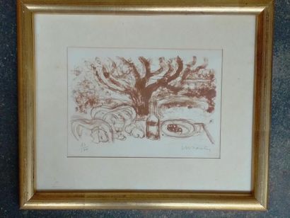 Encre, épreuve d'artiste 33/100 Signé en...