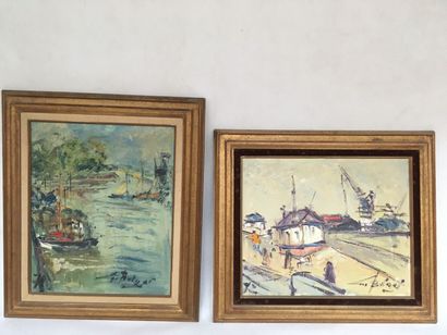 BERGER Suite de deux tableaux sur le thème...