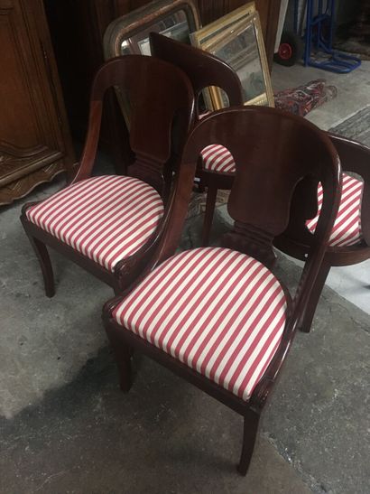 Ensemble de 4 chaises Directoire