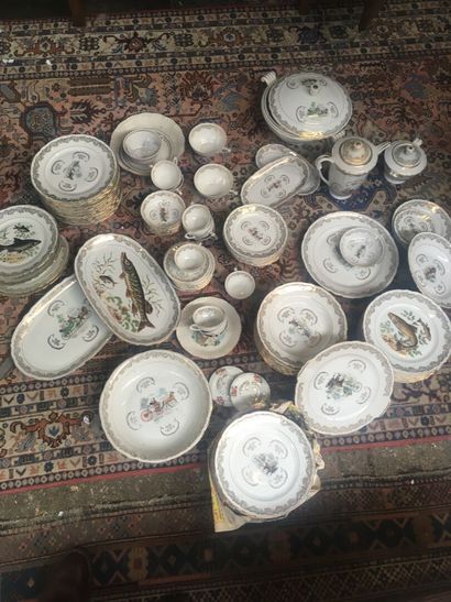 COMPAGNIE NATIONALE. Service porcelaine,...