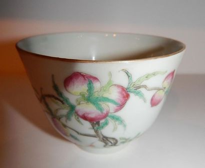 Bol en porcelaine à décor “famille rose”...