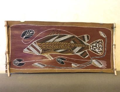 Mardday Eric Baya (Kunwinjku). Né en1978



Barramundi...
