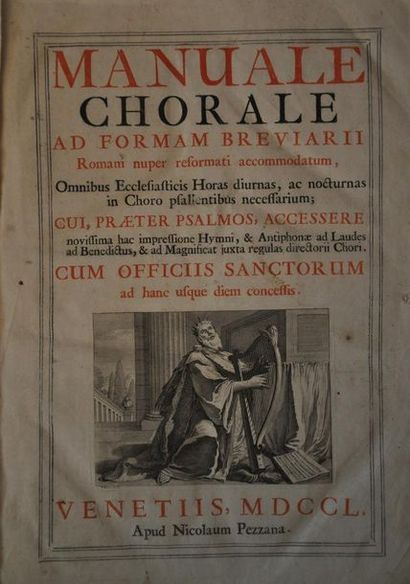 Grand volume de liturgie, Manuale Chorale...