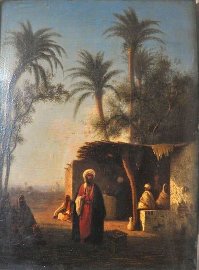 Théodore FRÈRE
Village d'Algérie Huile sur...