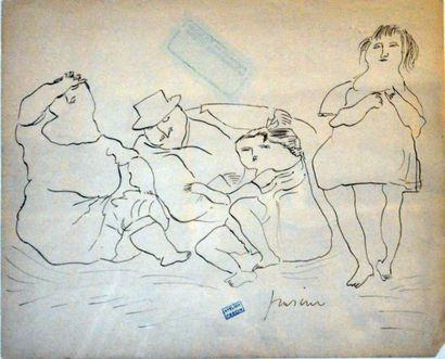 Jules PASCIN
La Famille Encre sur papier,...