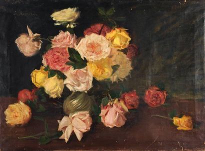 Akopian
Nature morte aux roses, 1904 Huile...
