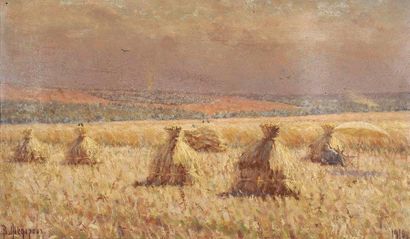 V. Fedorov
Les Meules, 1916 Huile sur carton,...