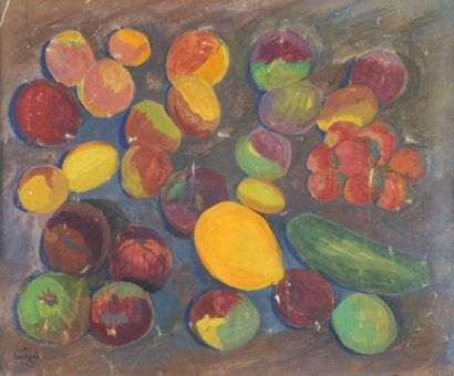 M. Sarian
Nature morte aux fruits et légumes,...
