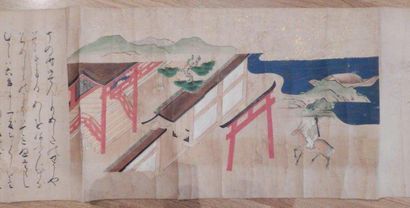 Rouleau de peinture sur papier représentant...