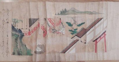 Rouleau de peinture sur papier représentant...