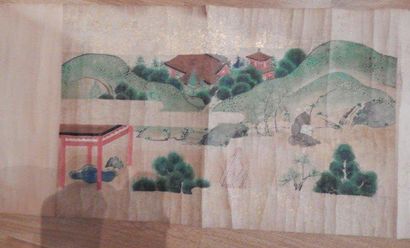 Rouleau de peinture sur papier représentant...
