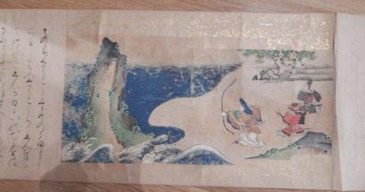 Rouleau de peinture sur papier représentant...