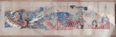 Rouleau de peinture sur papier représentant...