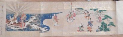 Rouleau de peinture sur papier représentant...