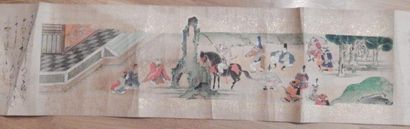 Rouleau de peinture sur papier représentant...