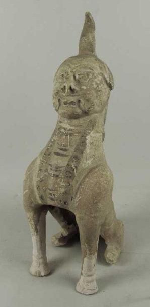 Sui (581-618)
Chimère assise en terre cuite...