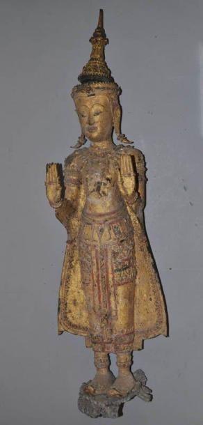Bouddha en position d'absence de crainte,...