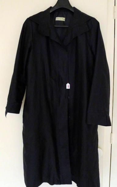 Un imperméable coton marine 'Jardin de la...