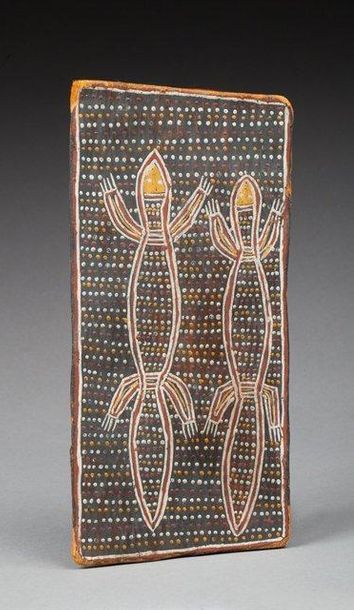 Artiste inconnu
«DEUX LEZARDS / TWO GOANNAS»...