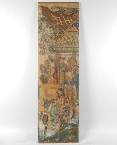 Ensemble de vingt-deux plaques en albâtre,...
