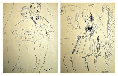 Gabriel DAUCHOT (1927-2005)
Personnages esquisses...