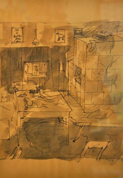 Ernst Caramelle (1952-)
Stube, 1978 Encre...