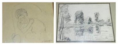 Henri LEBASQUE
Maternité Dessin au crayon...