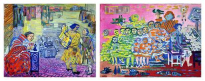 Ester CARP
La chorale Huile sur toile 60...