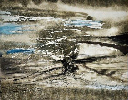 ZAO WOU KI
Carte de voeux, galerie HAAS,...