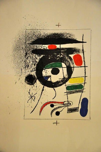 Joan MIRO (1893-1983)
Le chien de coeur,...