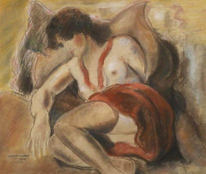Héran CHABAN (1887-1939)
Femme à demi-nu,...