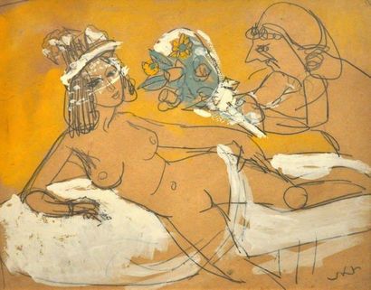 Vasyl KHMELUK (1903-1986)
Femme nue allongée...