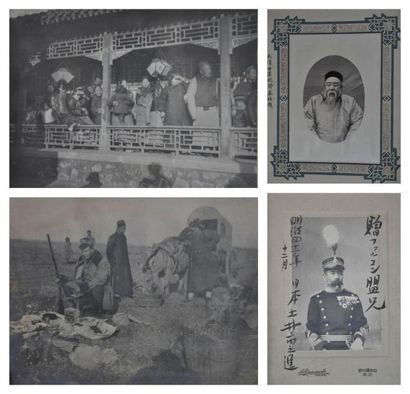 Très bel et rare ENSEMBLE de photographies,...