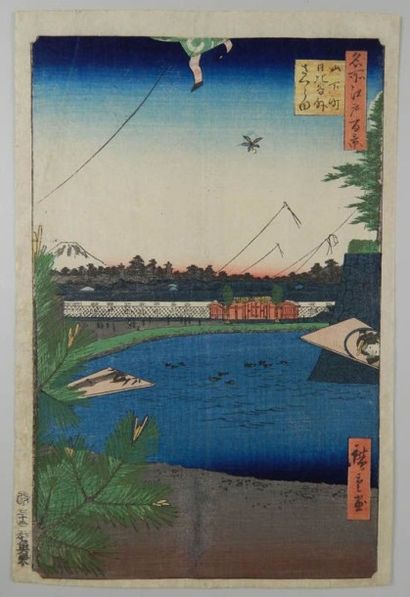 HIROSHIGE (1797 - 1858)
Série des 100 vues...