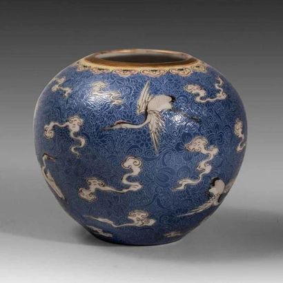 Rince pinceau ovoïde en porcelaine 