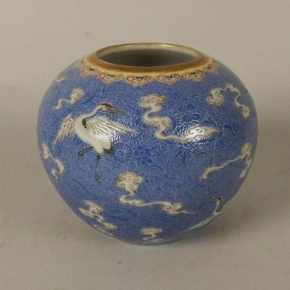 Rince pinceau ovoïde en porcelaine 