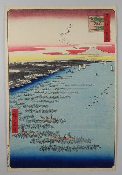HIROSHIGE (1797 - 1858)
Série des 100 vues...