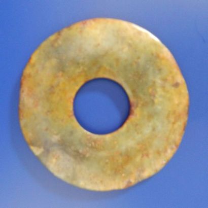Disque «Bi» en jade. D: 7.7 cm