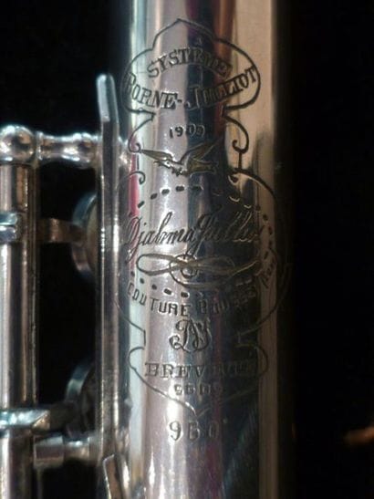 Flute traversière Djalma Julliot en maillechort...