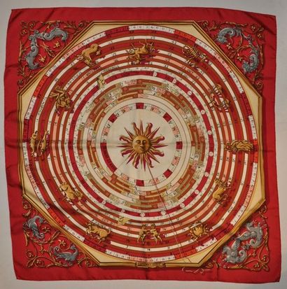 HERMES
Foulard carré en soie, a décor du...