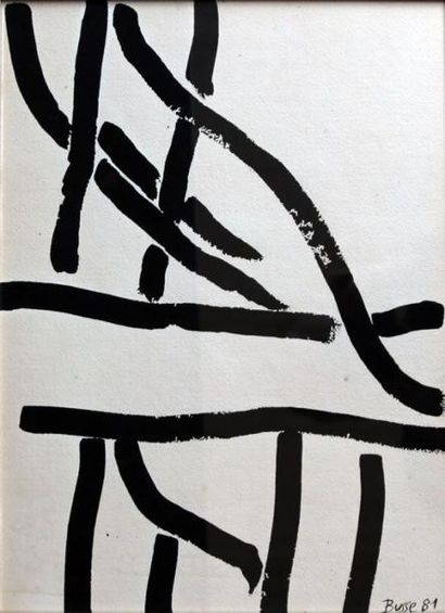 Jacques Busse (1922 - 2004)
Sans titre, 1981...