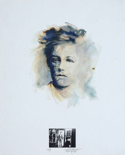 Ernest Pignon Ernest (1942-)
Regard - Rimbaud,...